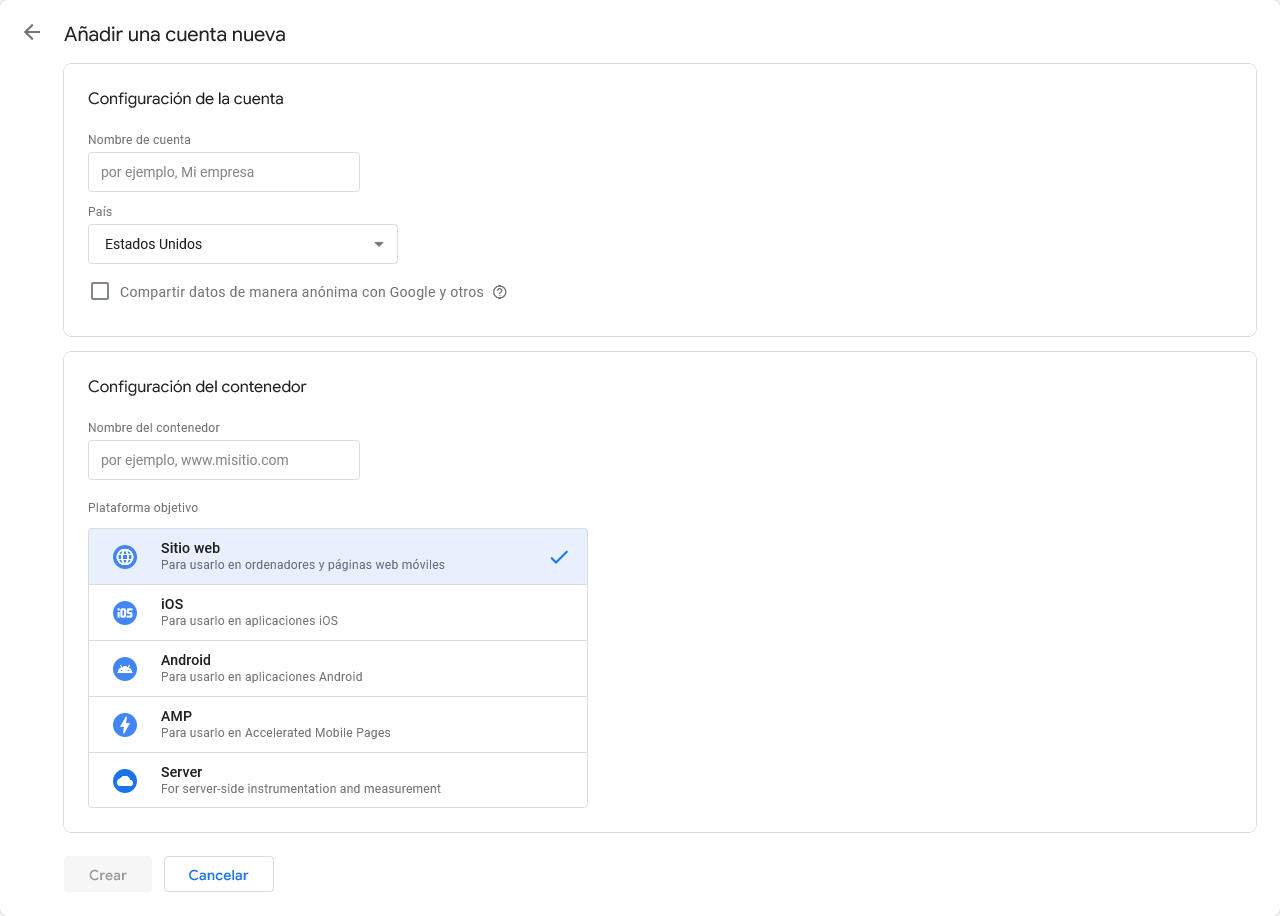 Mantenimiento de Páginas Web ga4 tag manager diseño web madrid