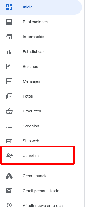 Mantenimiento de Páginas Web nuevo usuario google my business kreitz diseño web