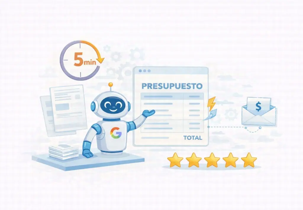 Mantenimiento de Páginas Web presupuesto en 5 minutos