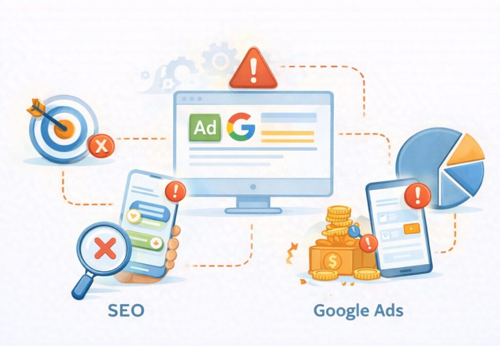 Google ads errores comunes