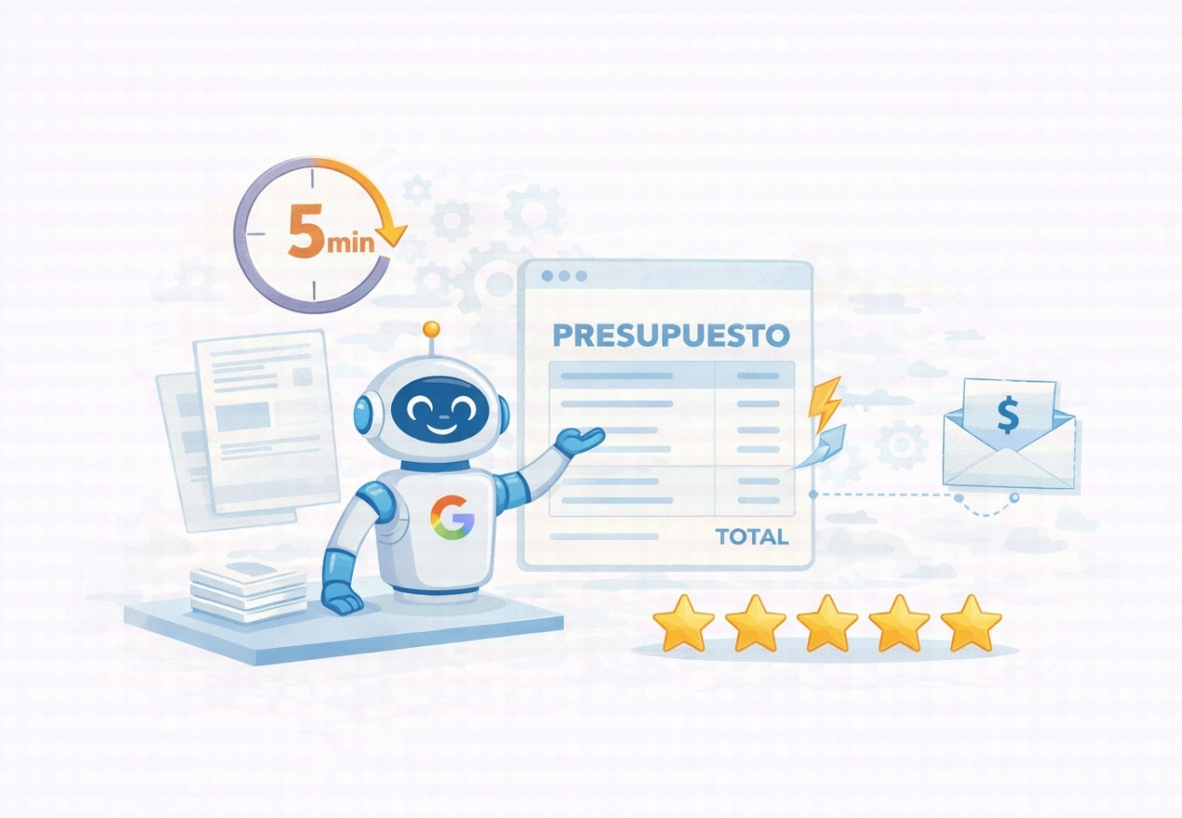 Mantenimiento de Páginas Web presupuesto en 5 minutos