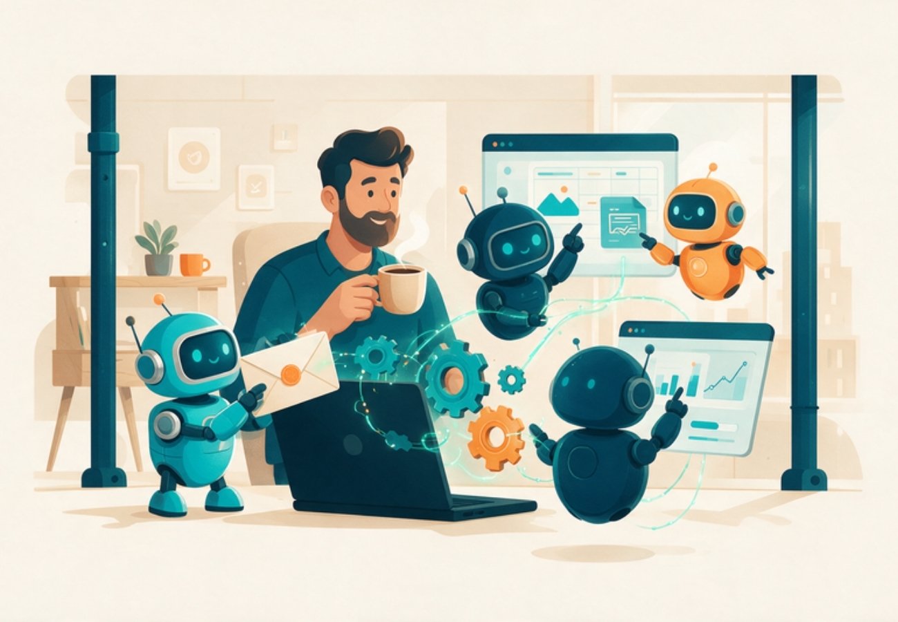 Mantenimiento de Páginas Web automatización con IA para pymes con flujos de trabajo conectados