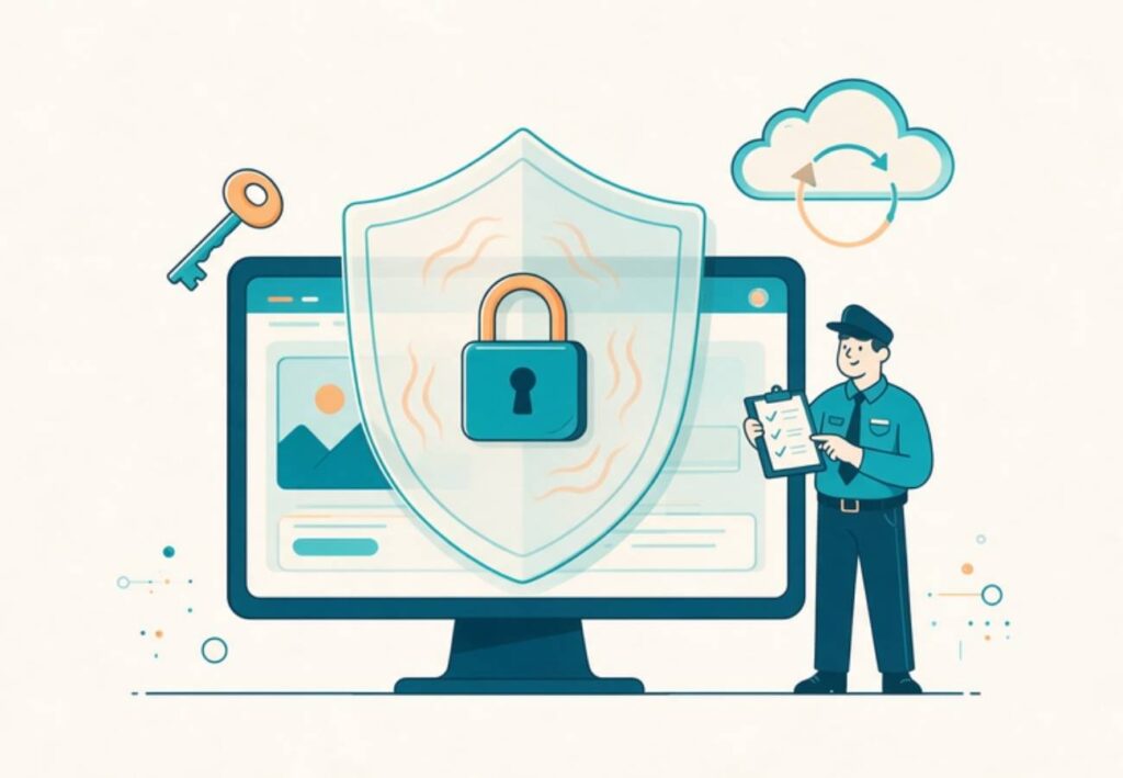 Mantenimiento de Páginas Web seguridad en WordPress con candado y copias de seguridad