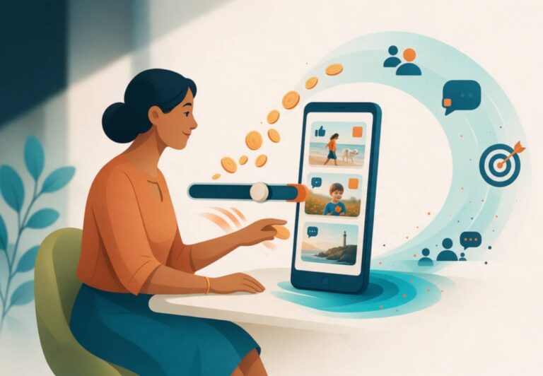 Mantenimiento de Páginas Web cuánto invertir en Meta Ads ajustando el presupuesto de anuncios en el móvil